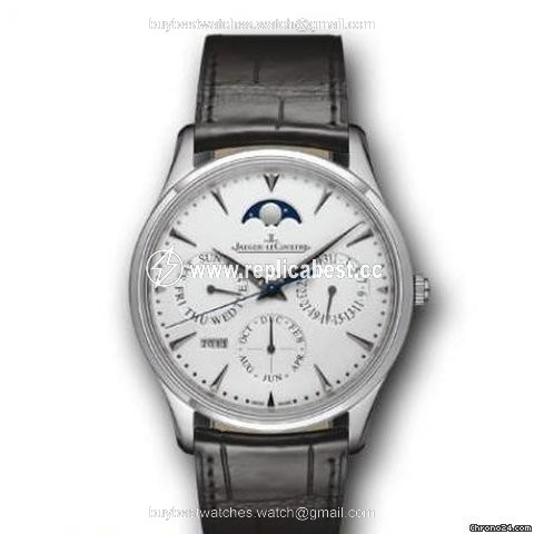 Jaeger-LeCoultre Master Ultra Thin Perpetual Mens watch Unisex Automatic White gold Q1303520