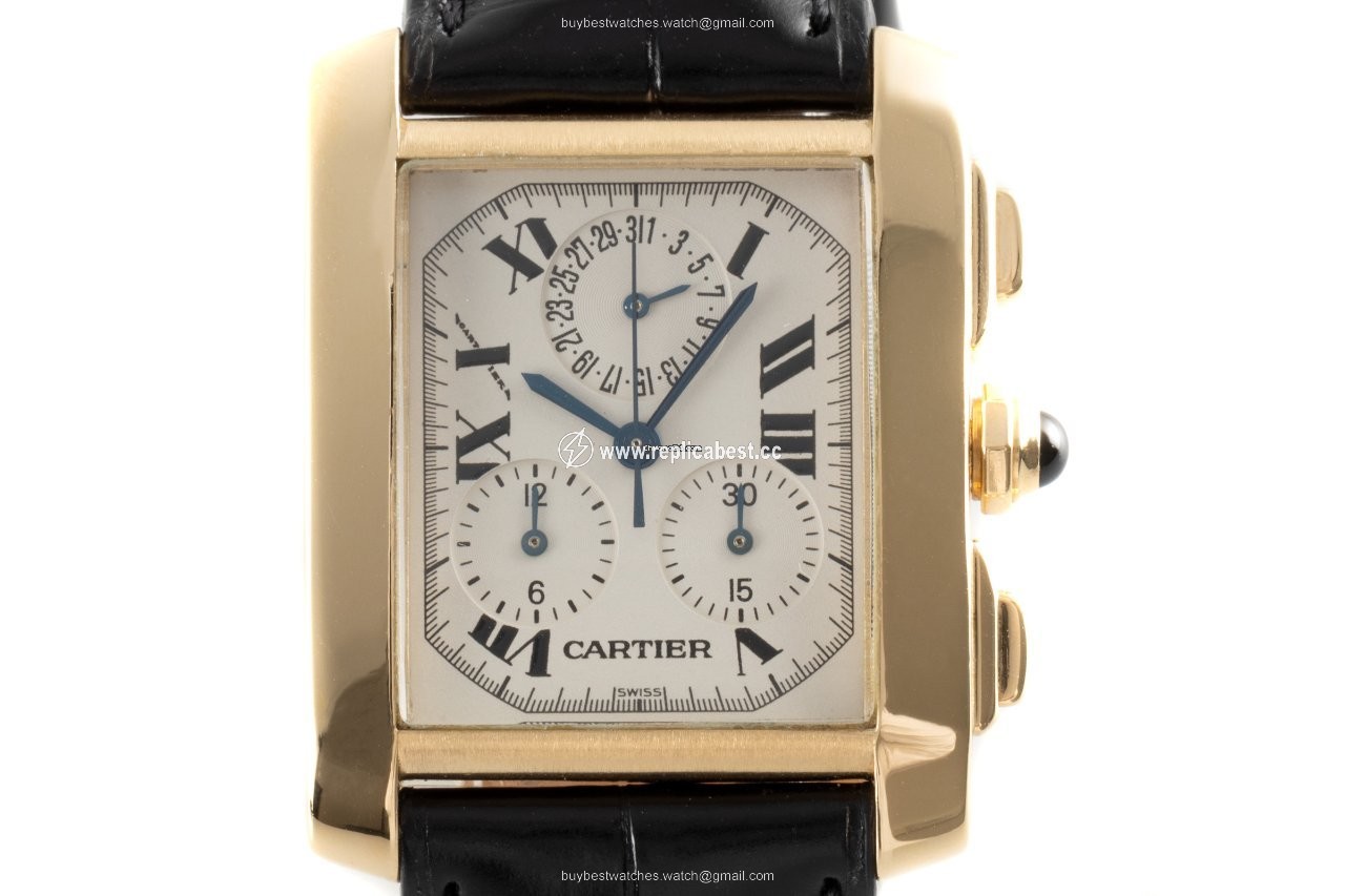 Cartier Tank Francaise Mens watch Unisex Quartz Yellow gold 1830