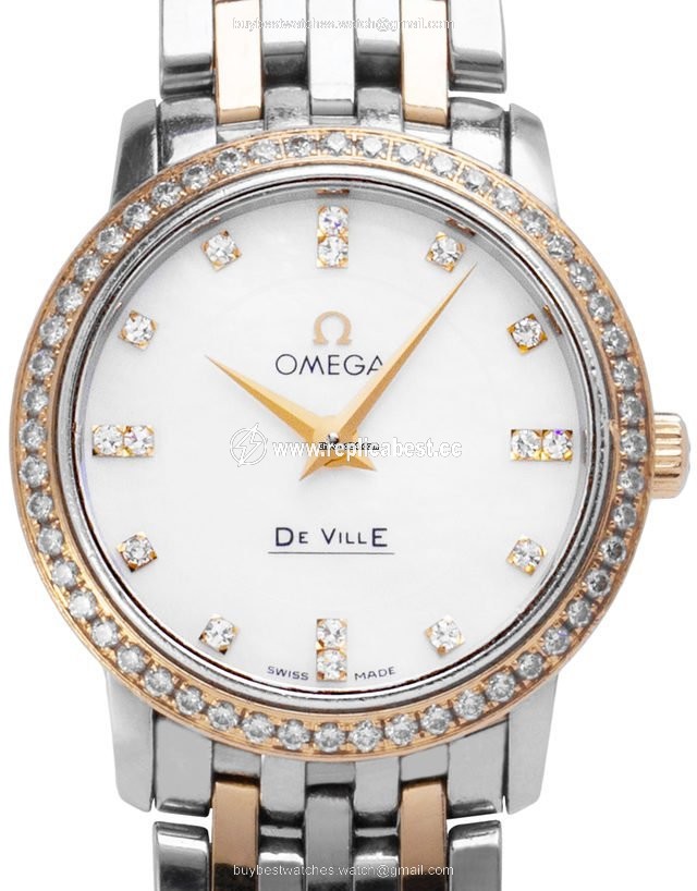 Omega De Ville Prestige Mens watch Unisex Quartz Yellow gold 413.25.27.60.55.001
