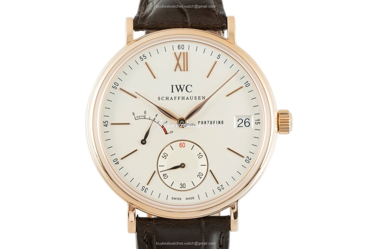 IWC Portofino Hand-Wound Mens watch Unisex Manual winding Red gold IW510107