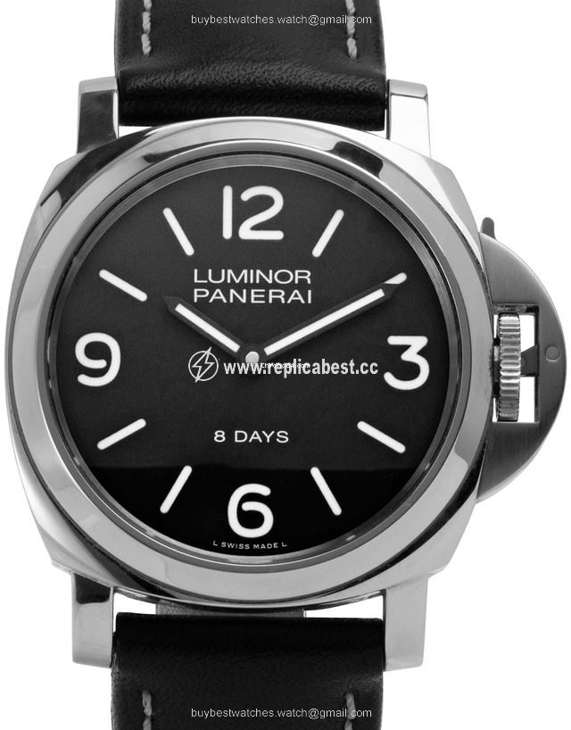 Panerai Luminor Base 8 Days Mens watch Unisex Manual winding Steel PAM00560