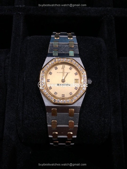 Audemars Piguet Royal Oak Lady Womens watch Quartz Gold Steel 66270SA