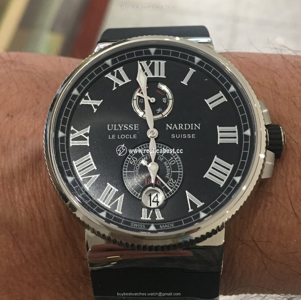 Ulysse Nardin Marine Chronometer Manufacture Mens watch Unisex Automatic Steel 1183-122-3 42 V2