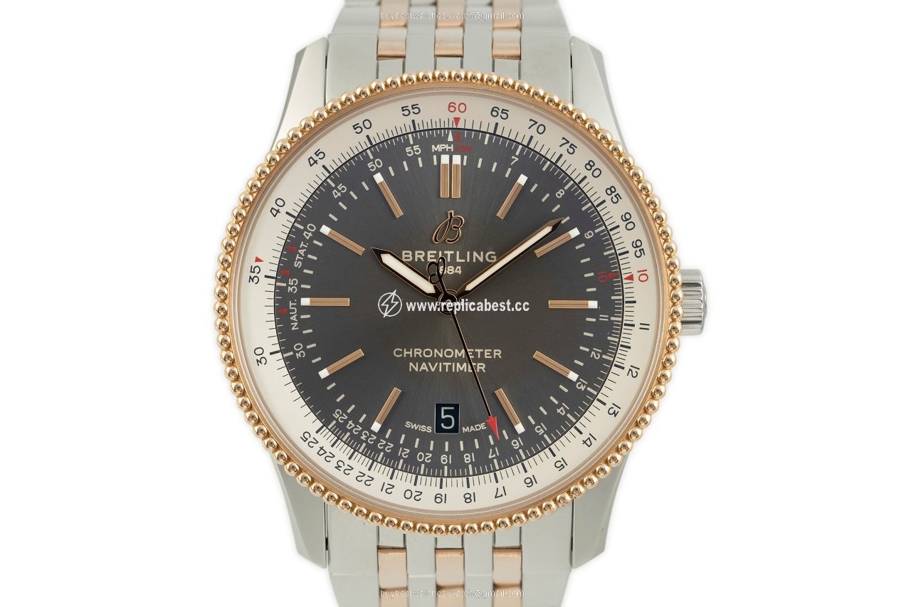 Breitling Navitimer Mens watch Unisex Automatic Gold Steel U17326