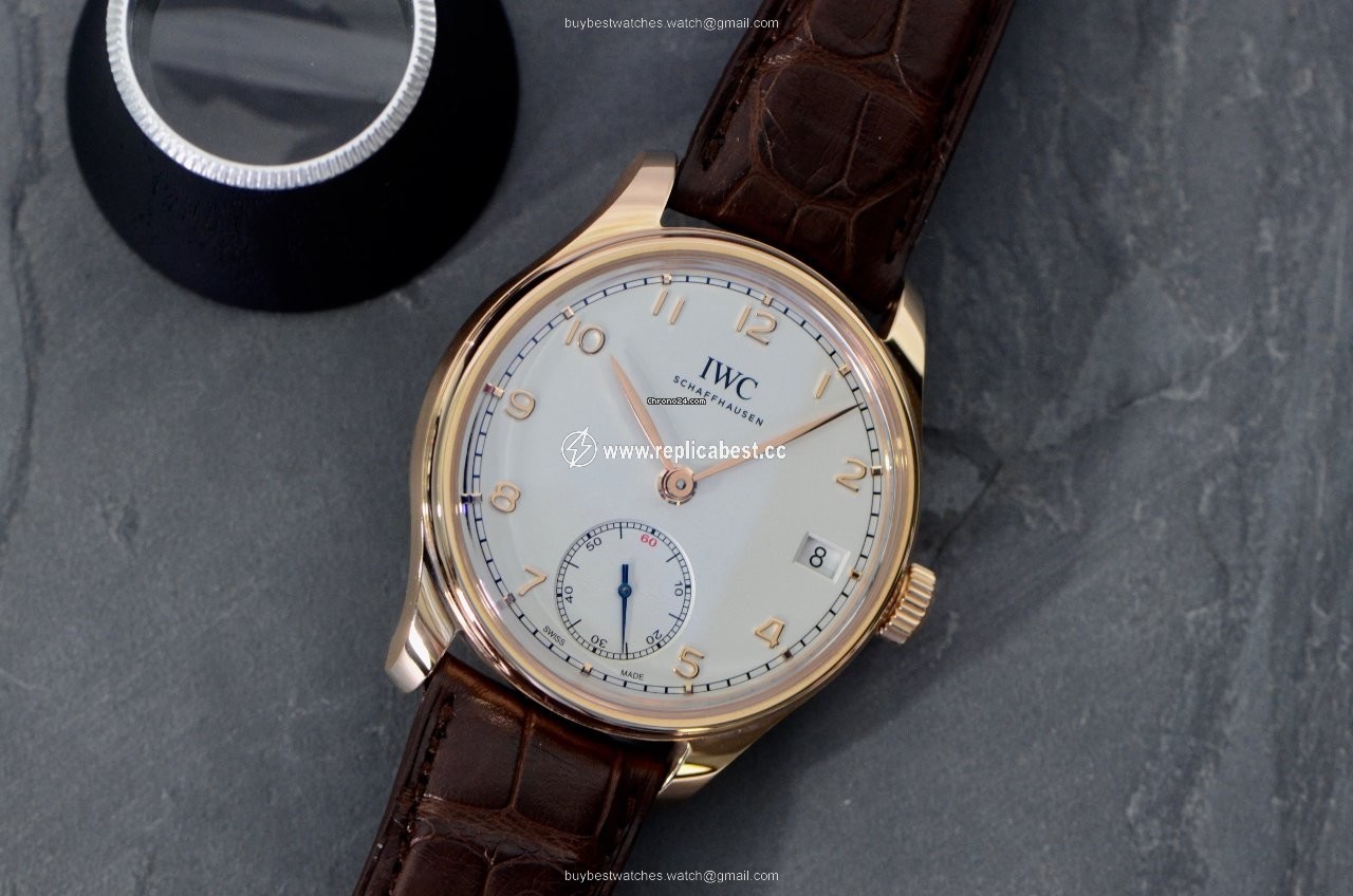 IWC Portuguese Hand-Wound Mens watch Unisex Manual winding Rose gold IW510204
