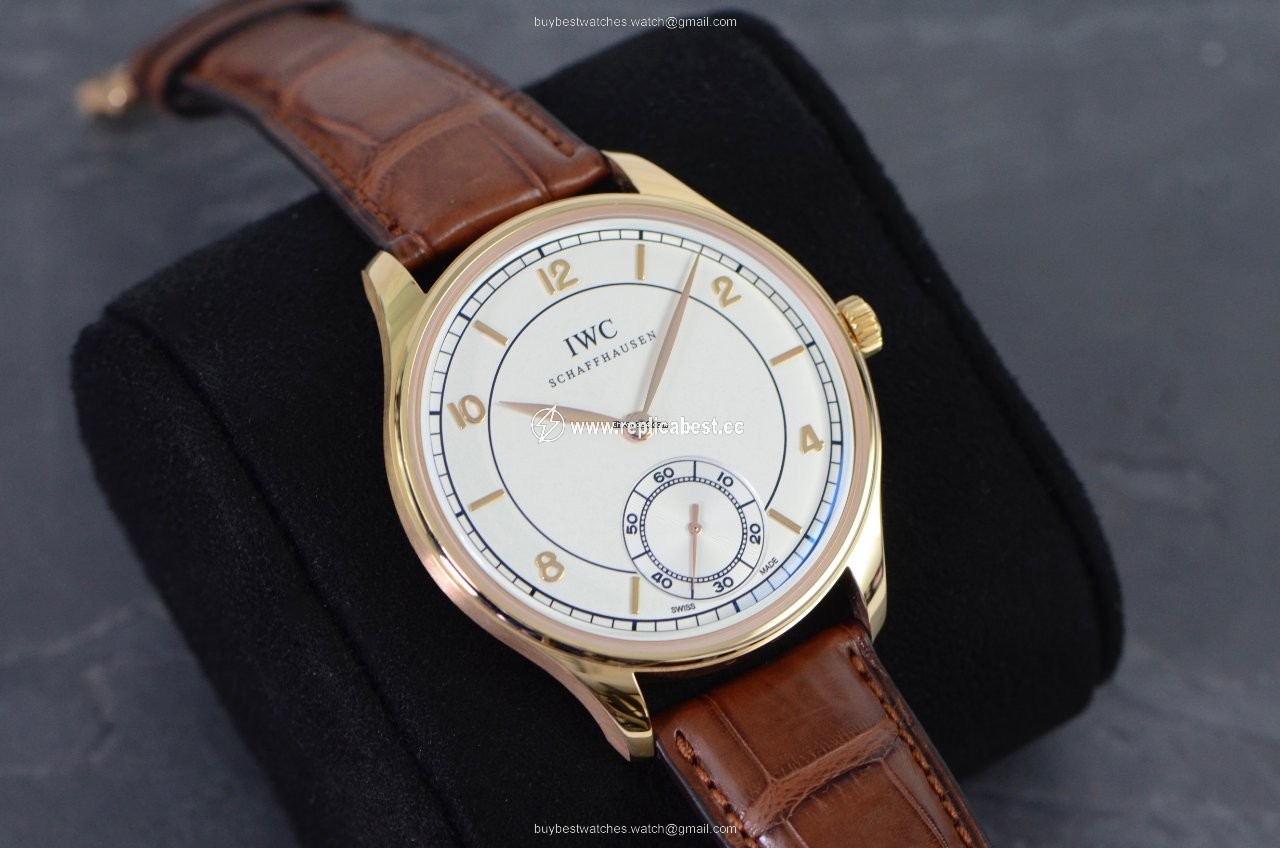 IWC Portuguese Hand-Wound Mens watch Unisex Manual winding Rose gold IW544503