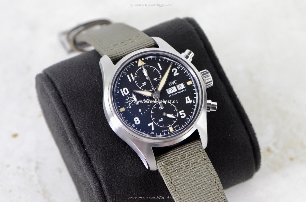 IWC Pilot Spitfire Chronograph Mens watch Unisex Automatic Steel IW387901