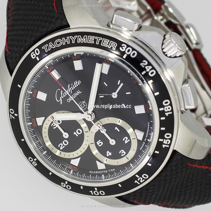 Glashutte Original Sport Evolution Chronograph Mens watch Unisex Automatic Steel 39-31-43-03-03