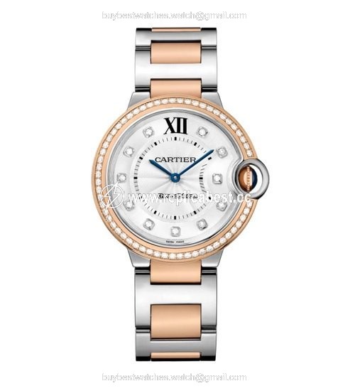 Cartier Ballon Bleu 36mm Womens watch Automatic Gold Steel W3BB0004