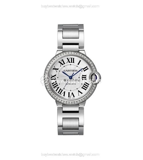 Cartier Ballon Bleu 36mm Womens watch Automatic Steel W4BB0017
