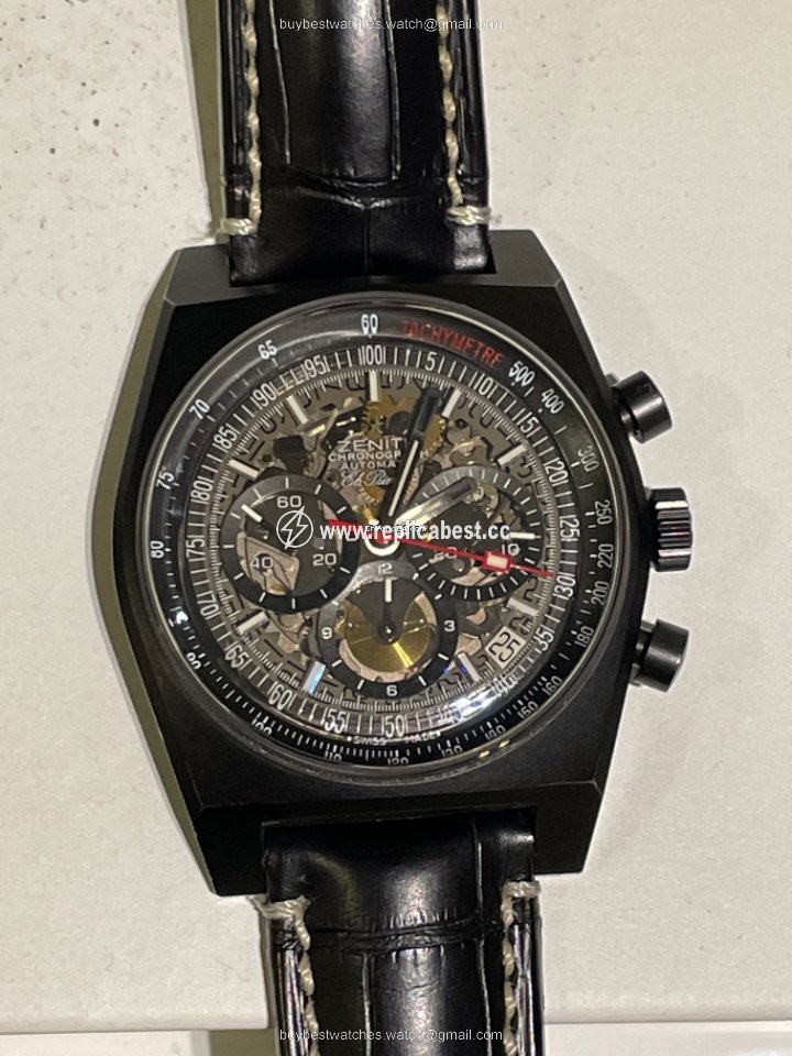 Zenith El Primero New Vintage 1969 Mens watch Unisex Automatic Titanium 96.1969.469 77.C683
