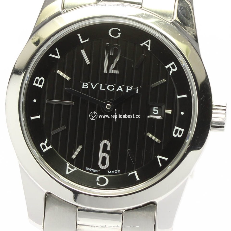 Bulgari Mens watch Unisex Quartz Steel ST30S