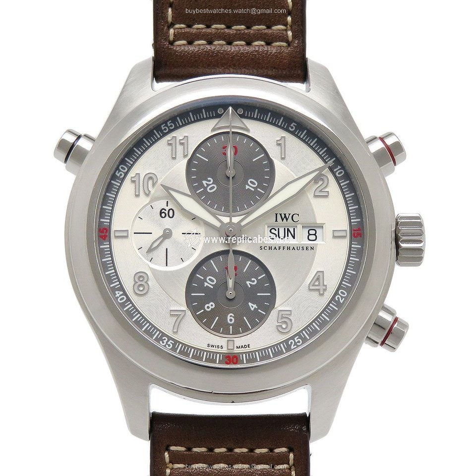 IWC Pilot Double Chronograph Mens watch Unisex Automatic Steel IW371802