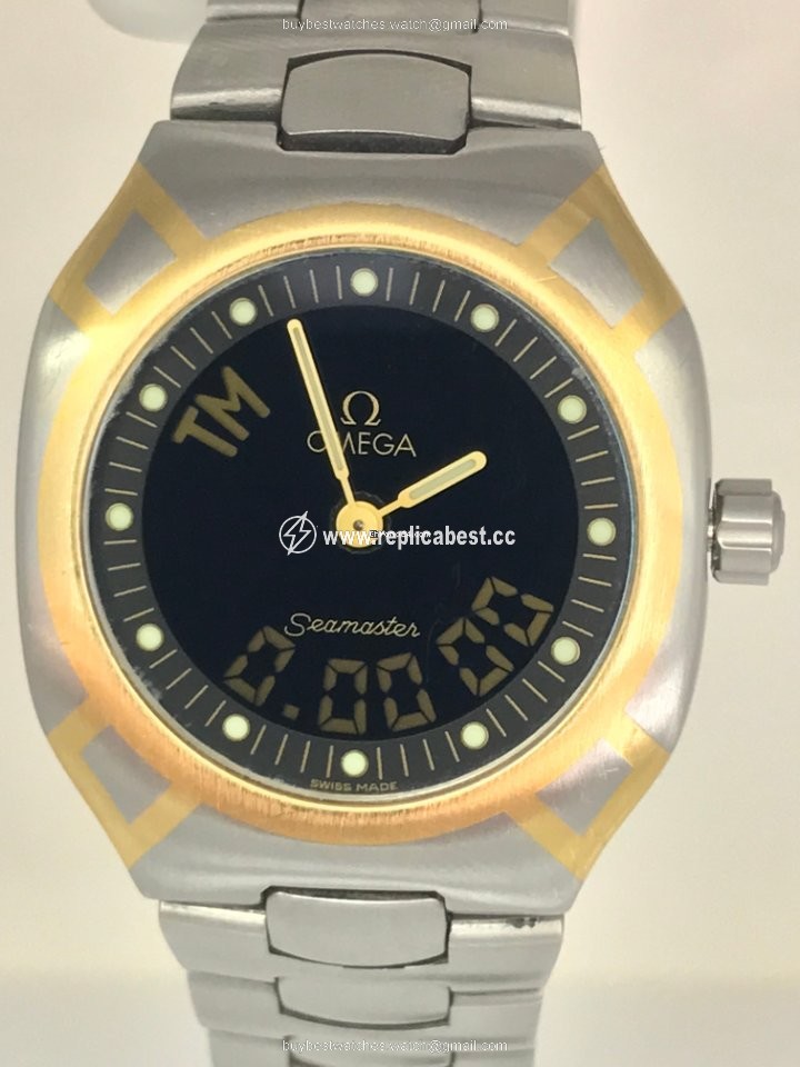 Omega Seamaster Mens watch Unisex Quartz Gold Steel DB 386.0820