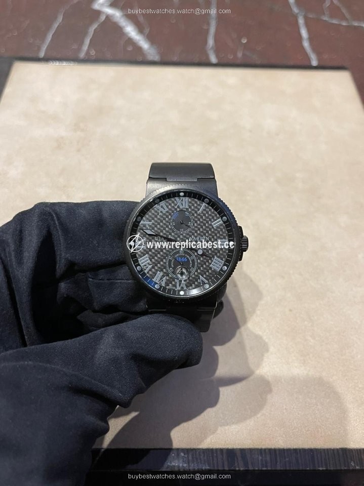 Ulysse Nardin Marine Chronometer 41mm Mens watch Unisex Automatic Steel 263-66LE-3C 42-BLACK