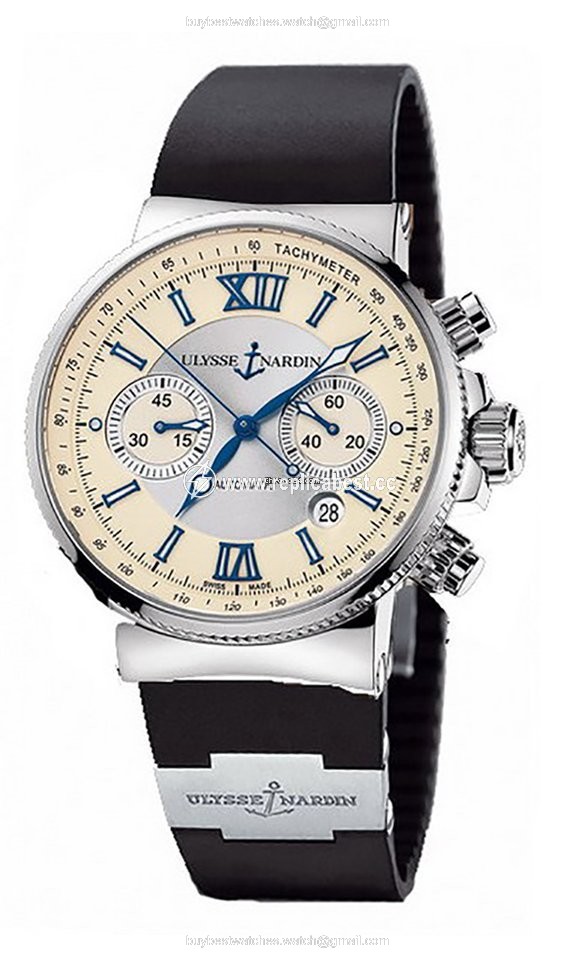 Ulysse Nardin Marine Chronograph Mens watch Unisex Automatic Steel 353-66-3 314