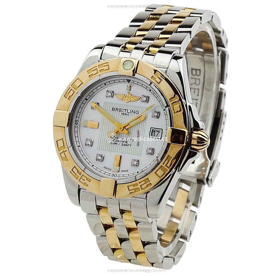 Breitling Galactic 32 Womens watch Quartz Gold Steel C71356L2