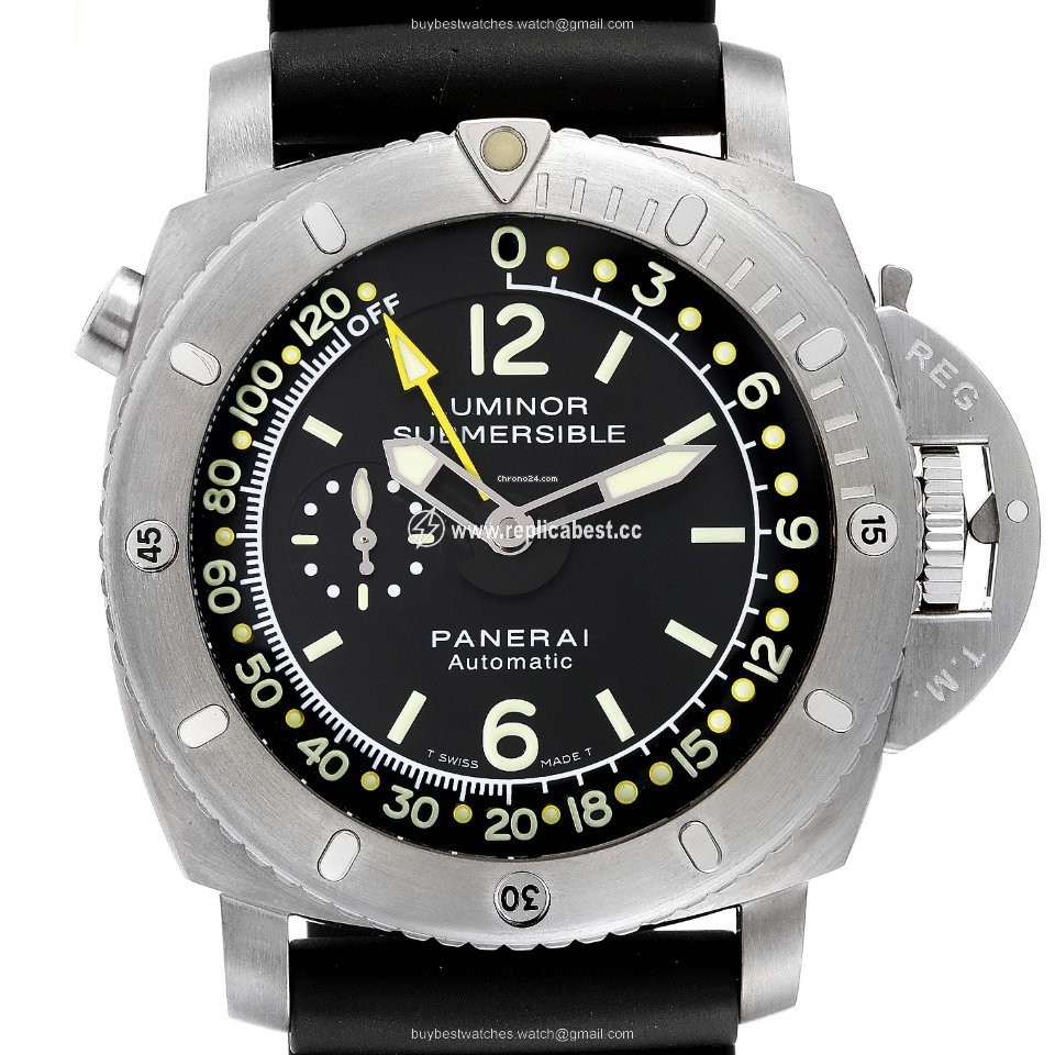 Panerai Luminor Submersible 1950 Depth Gauge Mens watch Unisex Automatic Titanium PAM00193