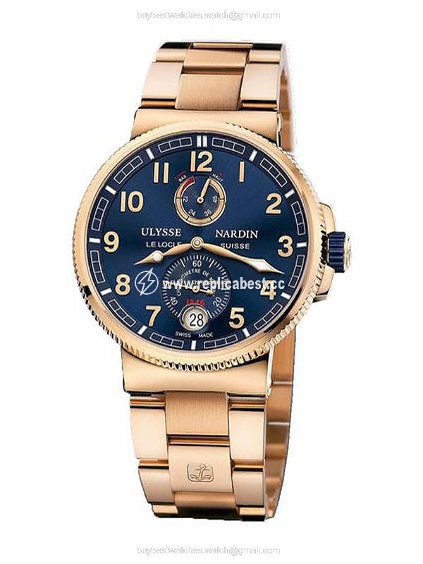 Ulysse Nardin Marine Chronometer Manufacture Mens watch Unisex Automatic Rose gold 1186-126-8M 63