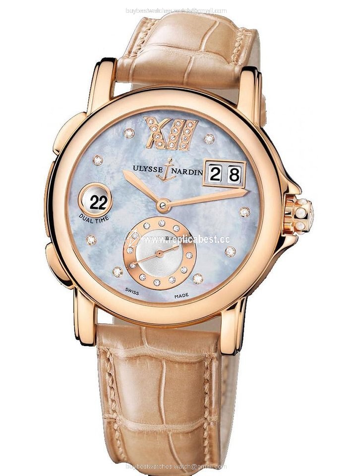 Ulysse Nardin Dual Time Mens watch Unisex Automatic Rose gold 246-22 392