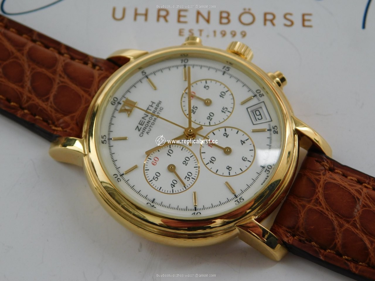 Zenith El Primero Chronograph Mens watch Unisex Automatic Yellow gold 06-0023
