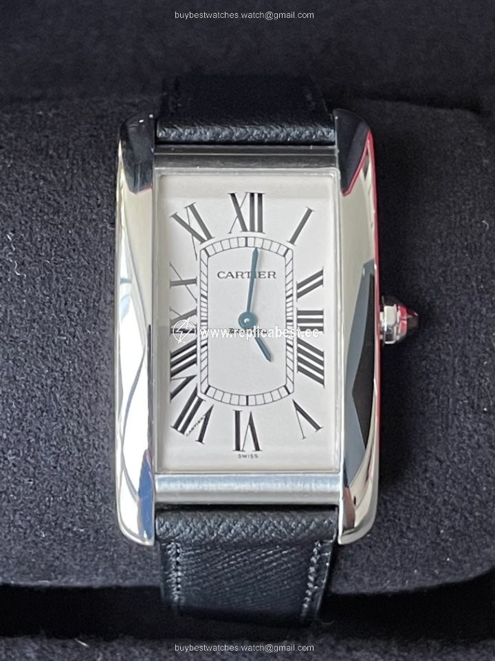 Cartier Tank Americaine Mens watch Unisex Manual winding Platinum 1734