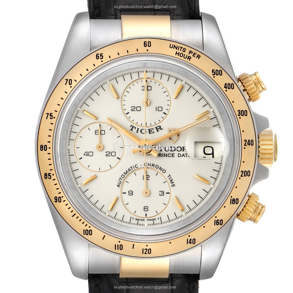 Tudor Tiger Prince Date Mens watch Unisex Automatic Gold Steel 79263