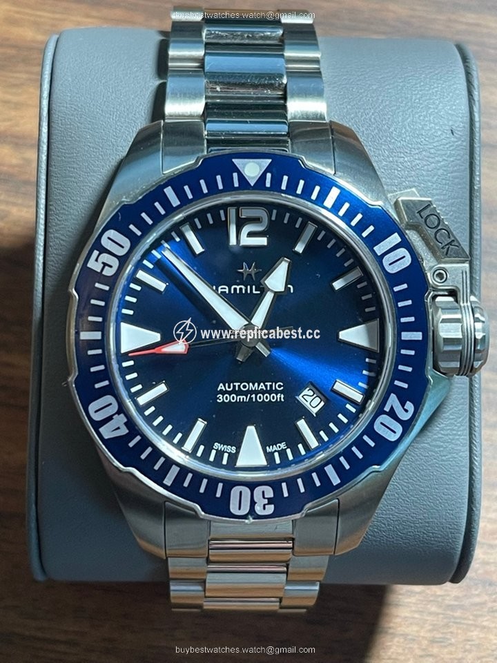 Hamilton Khaki Navy Frogman Mens watch Unisex Automatic Steel H77705145