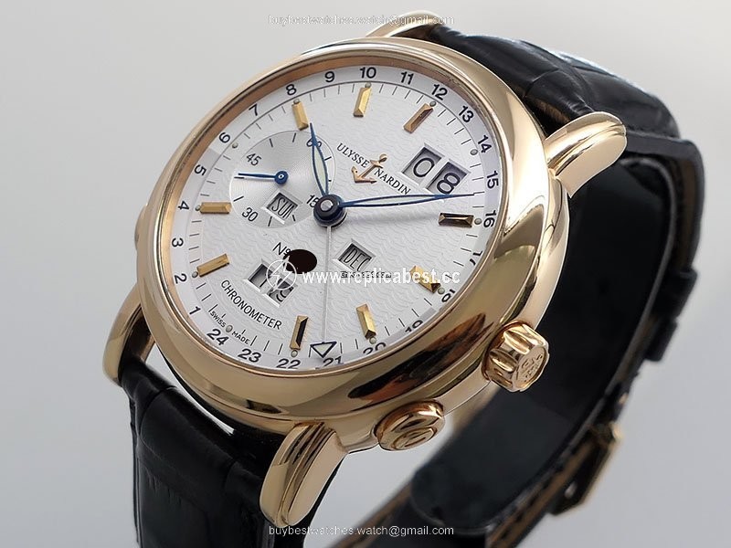 Ulysse Nardin GMT + - Perpetual Mens watch Unisex Automatic Rose gold 322-88