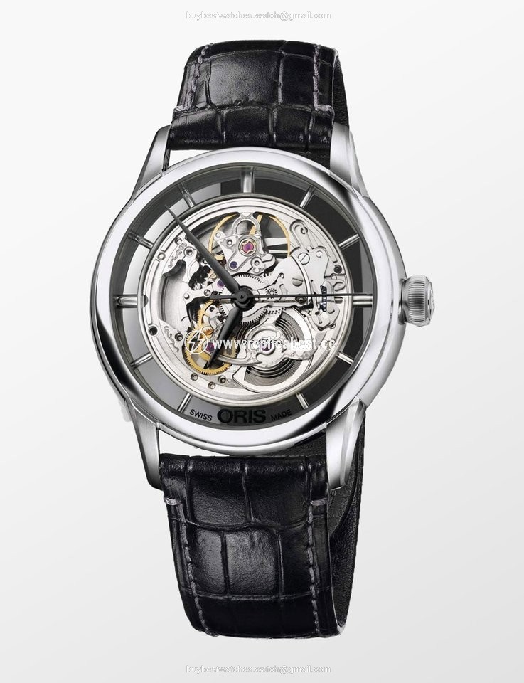Oris Artelier Translucent Skeleton Mens watch Unisex Automatic Steel 01 734 7684 4051-07 1 21 73FC