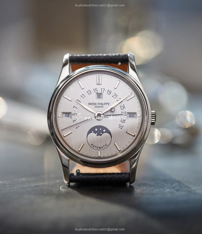 Patek Philippe Perpetual Calendar Mens watch Unisex Automatic White gold 5050G, Perpetual Calendar, White Gold