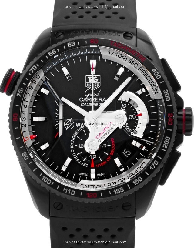 TAG Heuer Grand Carrera Mens watch Unisex Automatic Titanium CAV5185.FT6020