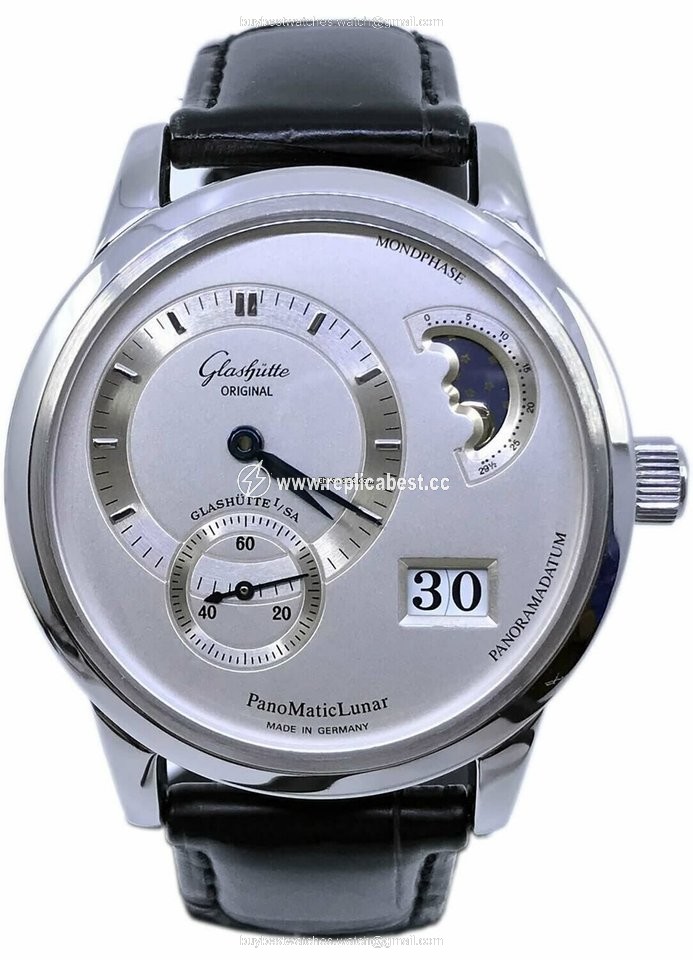Glashutte Original PanoMaticLunar Mens watch Unisex Automatic Steel 90.02.02.02.04