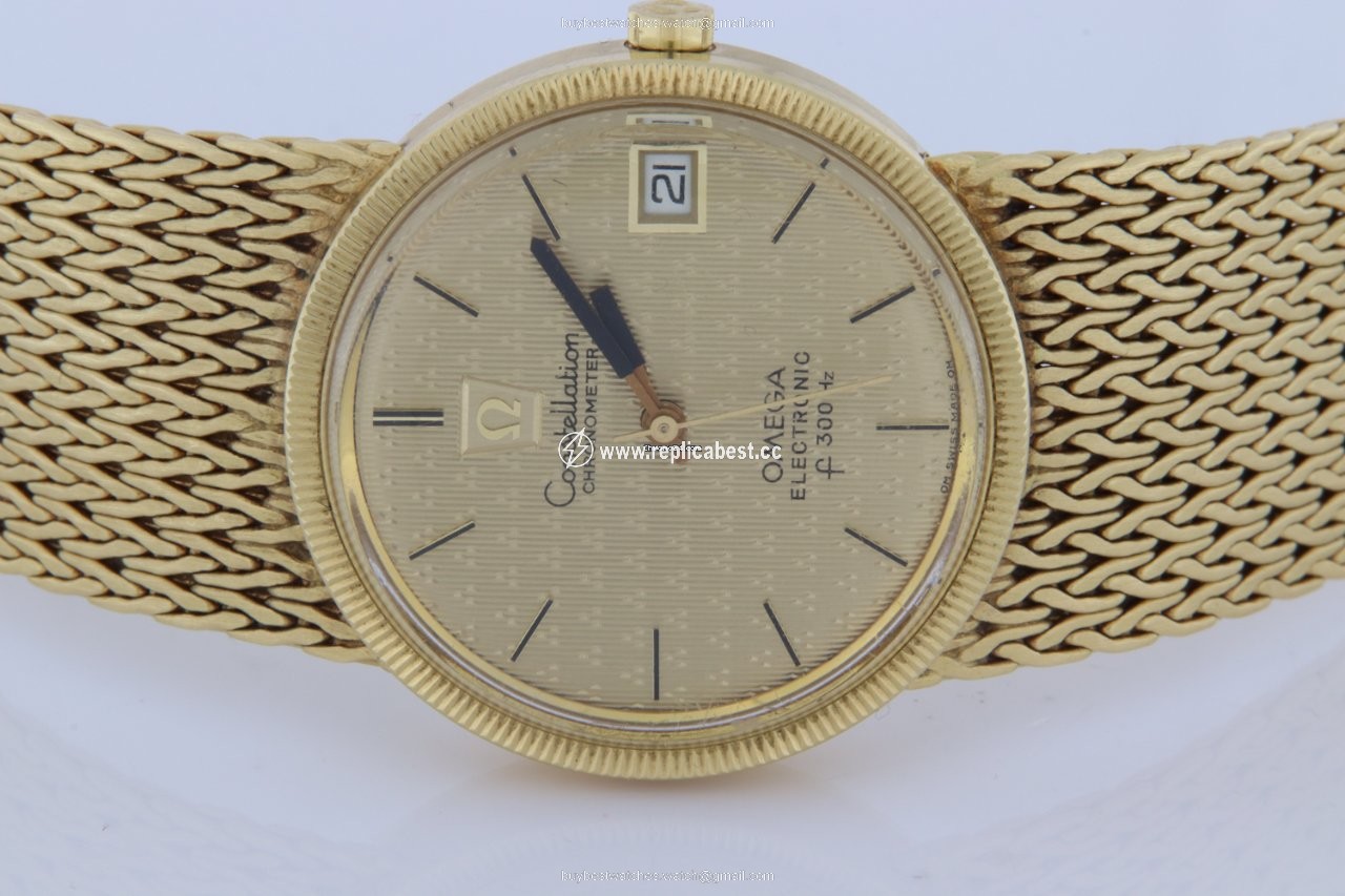 Omega Constellation Mens watch Unisex Quartz Yellow gold f300Hz