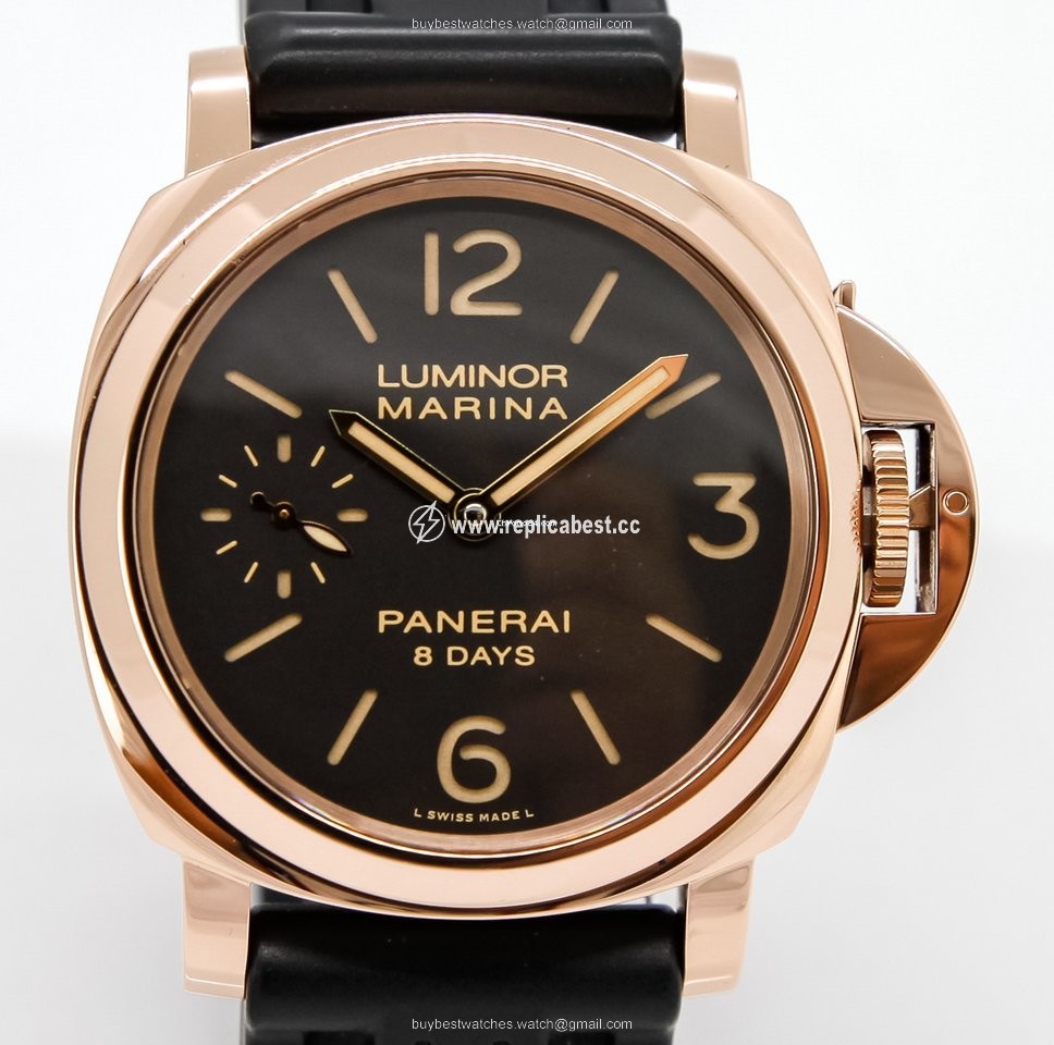 Panerai Luminor Marina 8 Days Mens watch Unisex Manual winding Red gold PAM 00511
