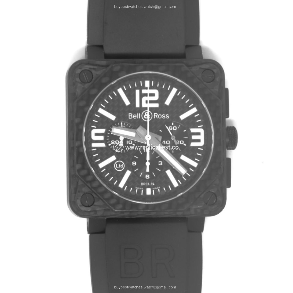 Bell & Ross BR 01-94 Chronographe Mens watch Unisex Automatic Steel BR0194-BL-CA
