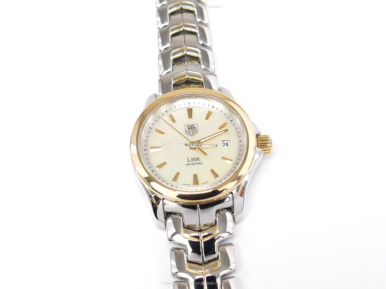 TAG Heuer Link Lady Womens watch Quartz Gold Steel WJF1352.BB0581