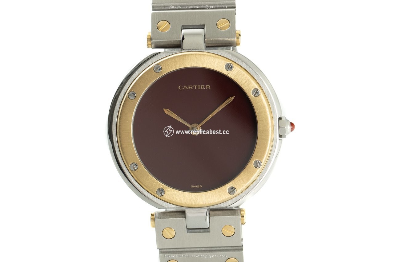 Cartier Santos Womens watch Quartz Gold Steel 8191