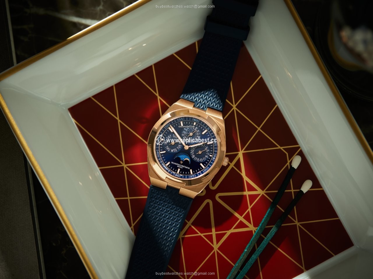 Vacheron Constantin Overseas Mens watch Unisex Automatic Rose gold 4300V 000R-B509
