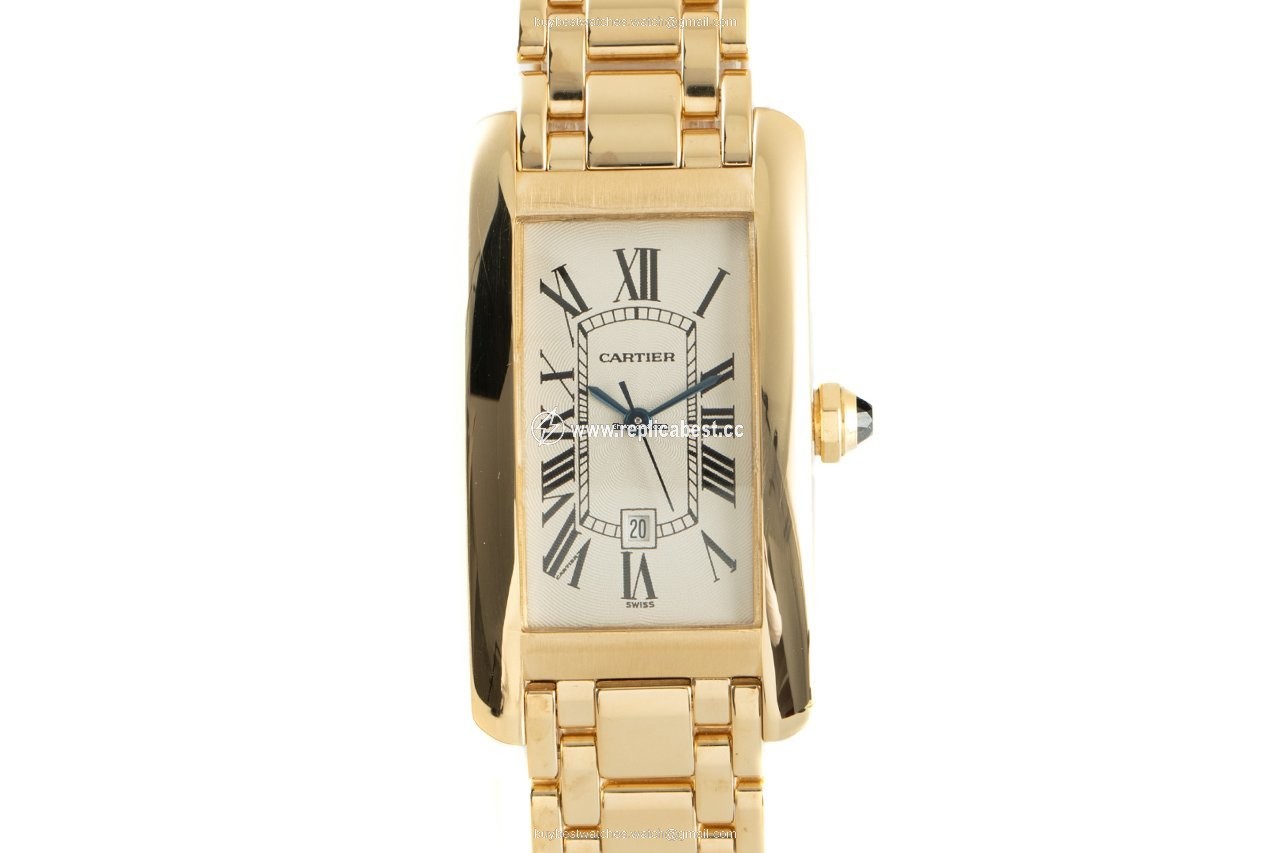 Cartier Tank Americaine Mens watch Unisex Automatic Yellow gold 1725