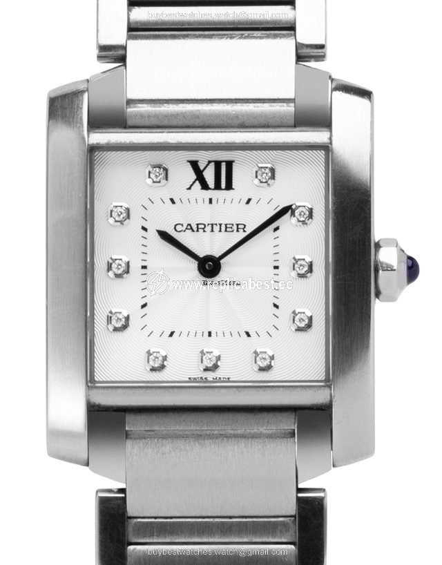 Cartier Tank Francaise Mens watch Unisex Quartz Steel WE110007