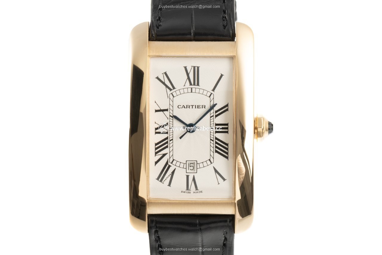 Cartier Tank Americaine Mens watch Unisex Automatic Yellow gold 2329