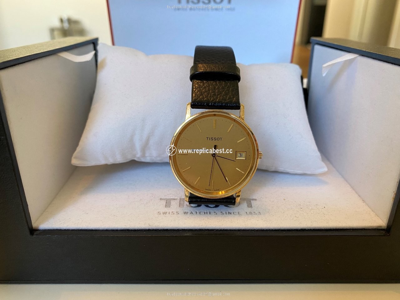 Tissot Mens watch Unisex Quartz Red gold T922.410.76.011.00