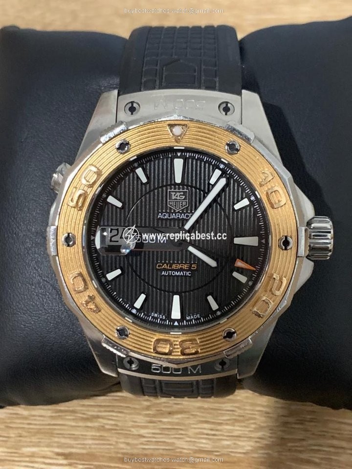 TAG Heuer Aquaracer 500M Mens watch Unisex Automatic Gold Steel WAJ2150.FT6015