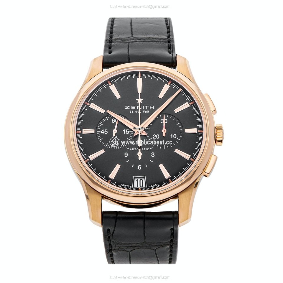 Zenith Captain Chronograph Mens watch Unisex Automatic Rose gold 18.2112.400 23.C493