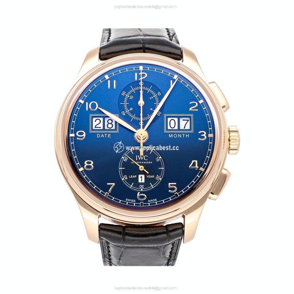 IWC Portuguese Perpetual Calendar Digital Date-Month Mens watch Unisex Automatic Rose gold IW3972-04