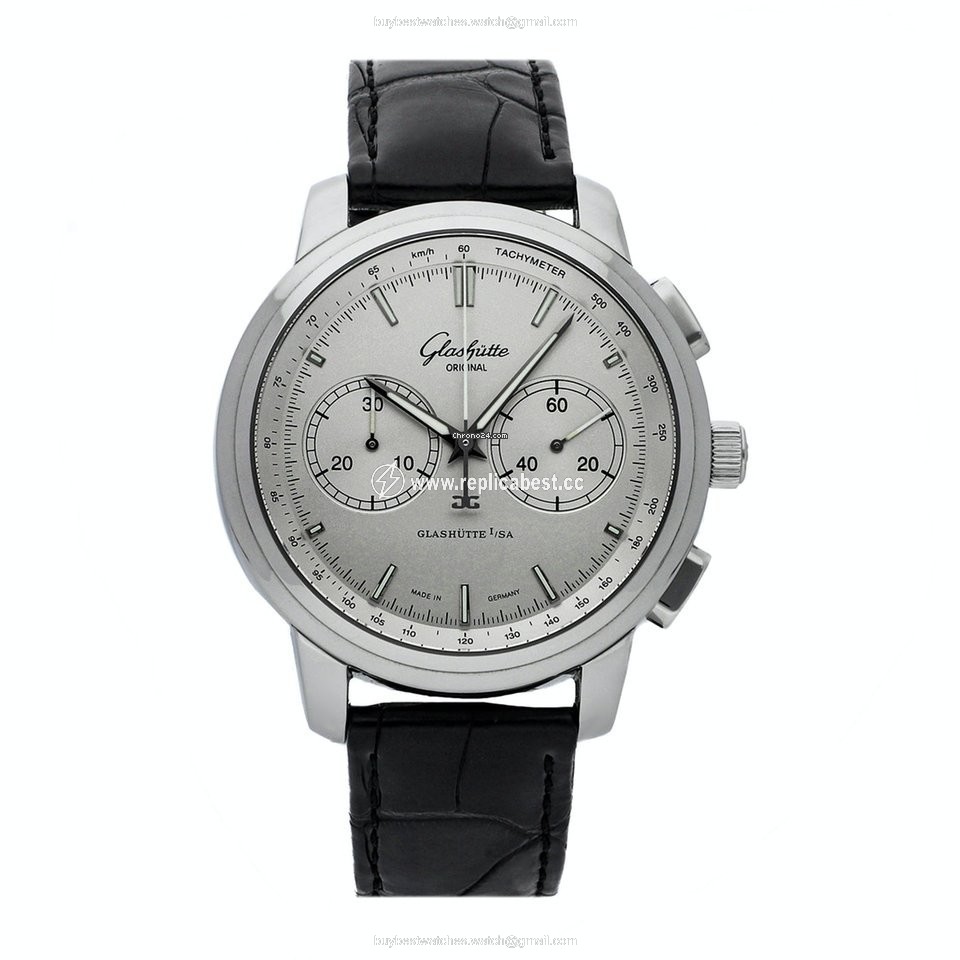 Glashutte Original Senator Chronograph XL Mens watch Unisex Automatic Steel 39-34-21-42-04