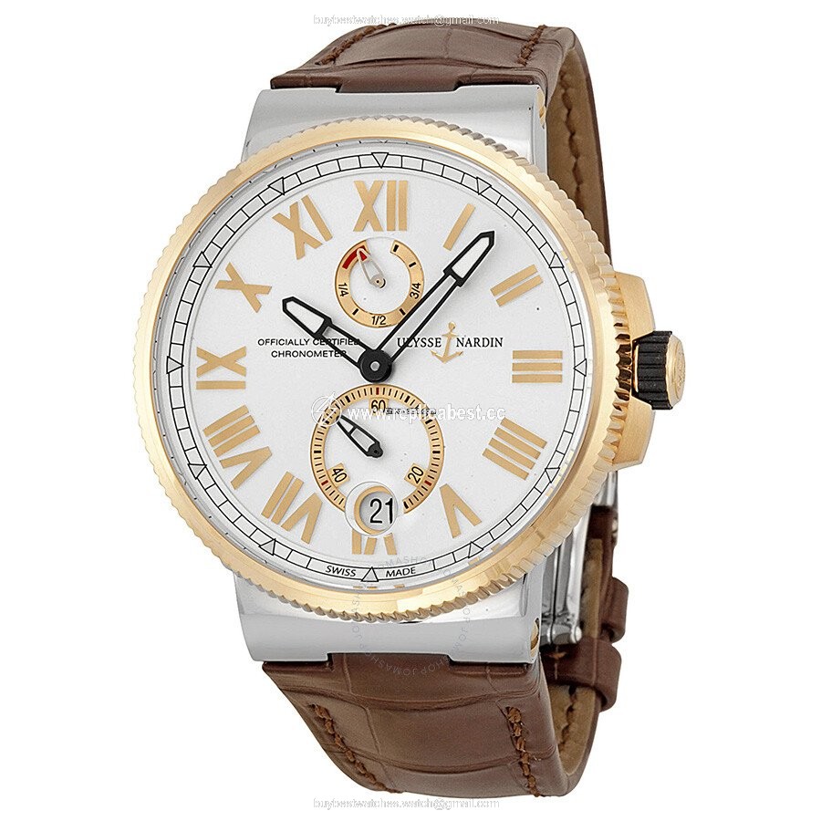 Ulysse Nardin Marine Chronometer Manufacture Mens watch Unisex Automatic Gold Steel 1185-122 41