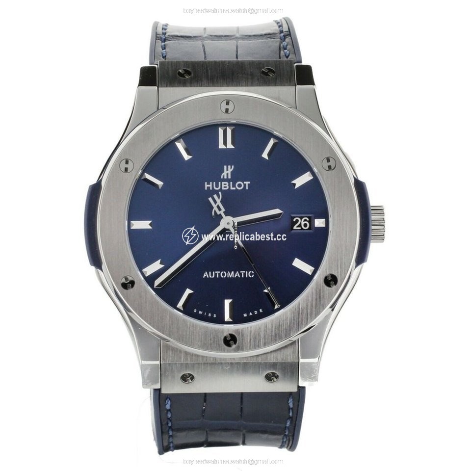 Hublot Classic Fusion Blue Mens watch Unisex Automatic Titanium 511.NX.7170.LR