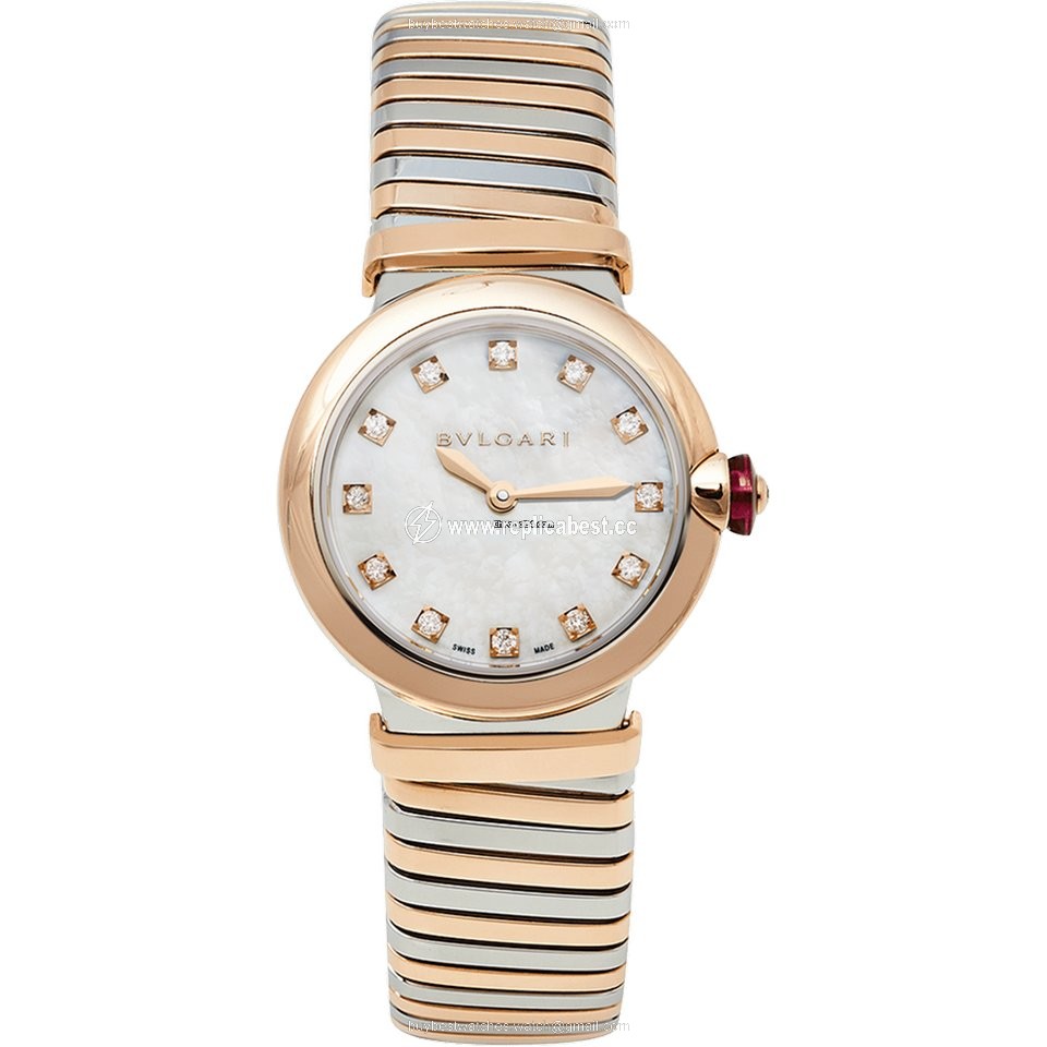 Bulgari Lucea Womens watch Quartz Gold Steel 102952 LU28WSPGSPG 12.T